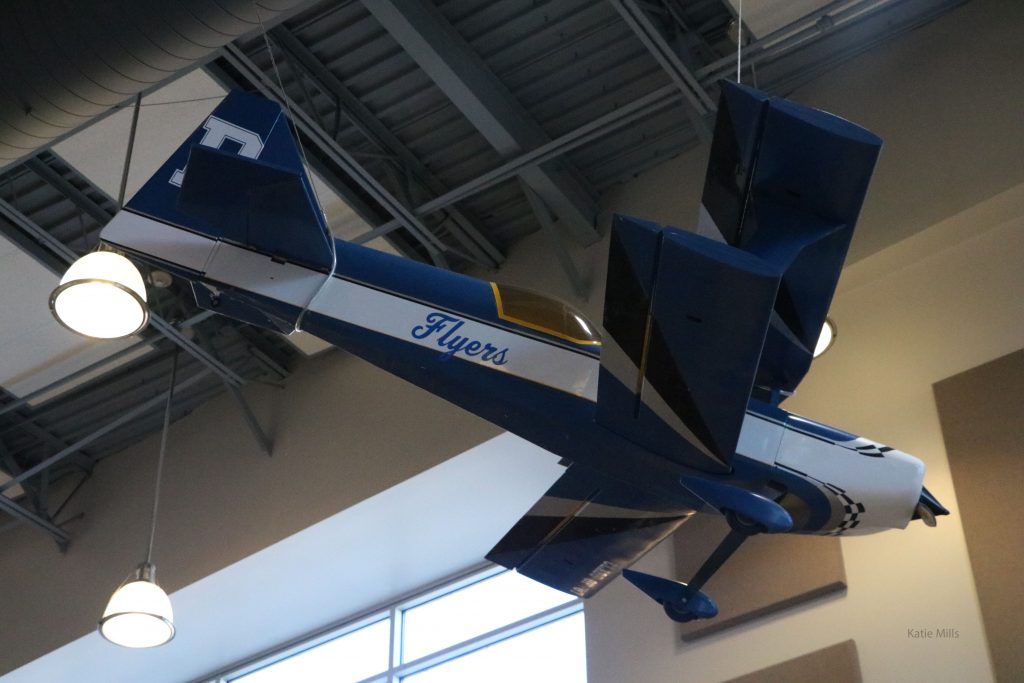Picture of Dixie High logo plane
